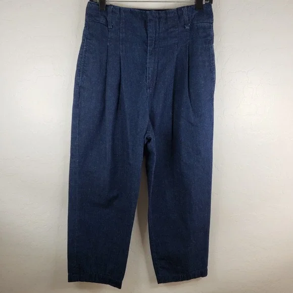 AG Adriano Goldschmied 28x23 The Yasmeen Jeans High Rise Pleated Women Size 29 - Picture 1 of 11